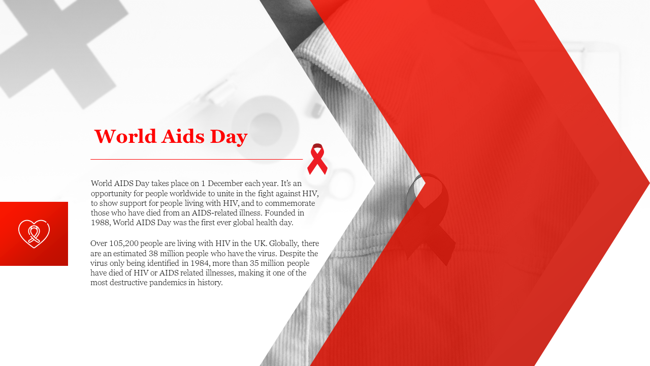World Aids Day Presentation Template Slide